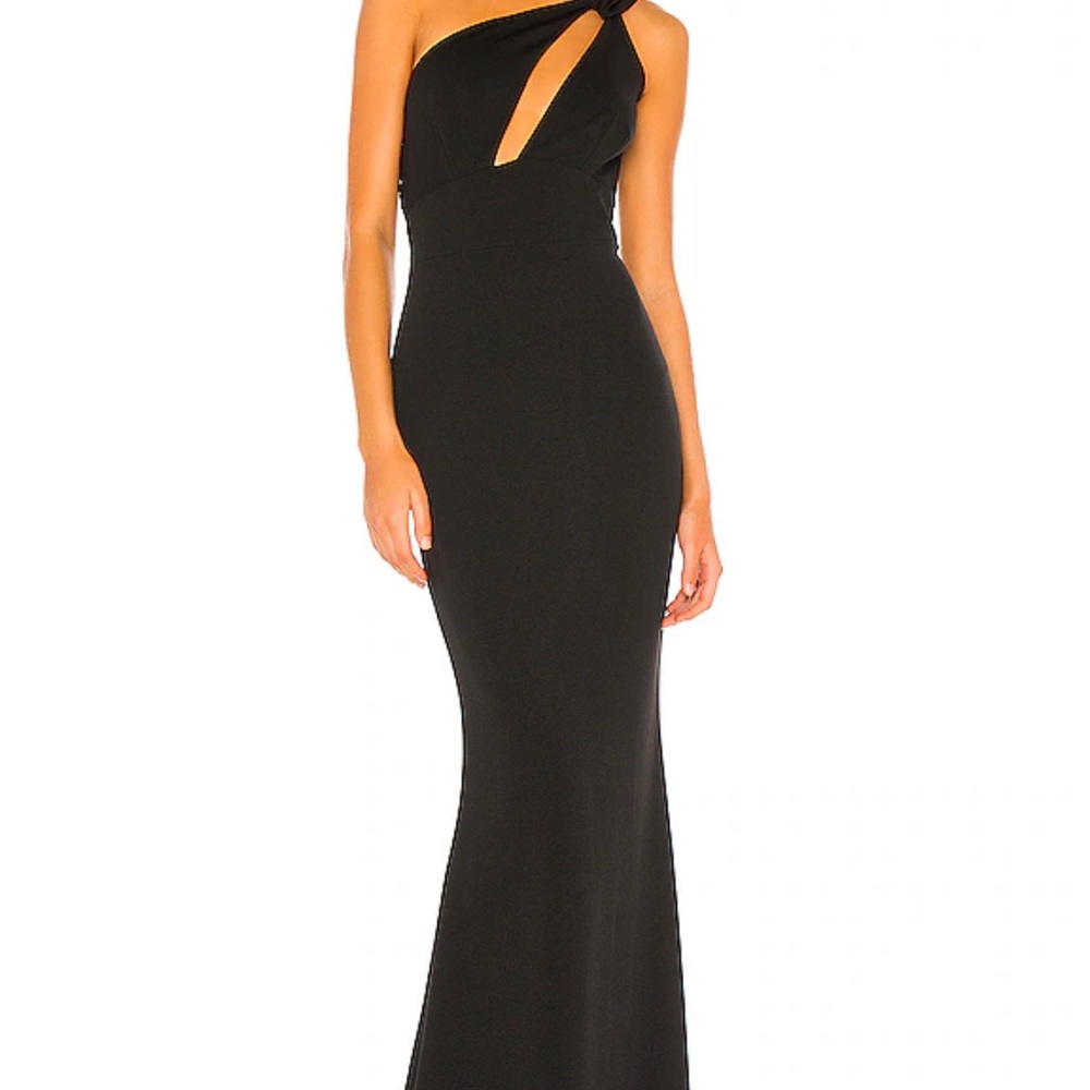Elegant Black One-Shoulder Dress